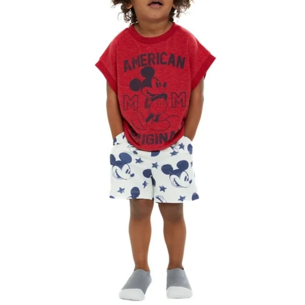 Disney Junior Mickey Mouse Sleeveless Top & Shorts Set | Size 2T